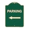 Signmission Parking Left Arrow Heavy-Gauge Aluminum Architectural Sign, 24" x 18", G-1824-23365 A-DES-G-1824-23365 - alternate 1